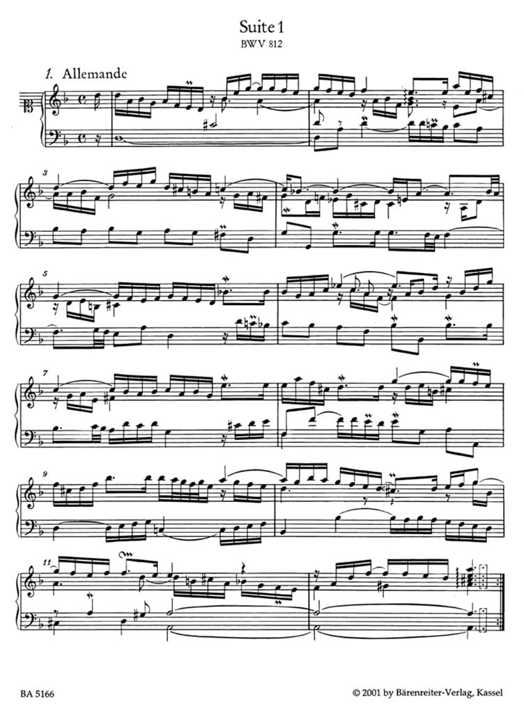Franzosische Suiten BWV812-817